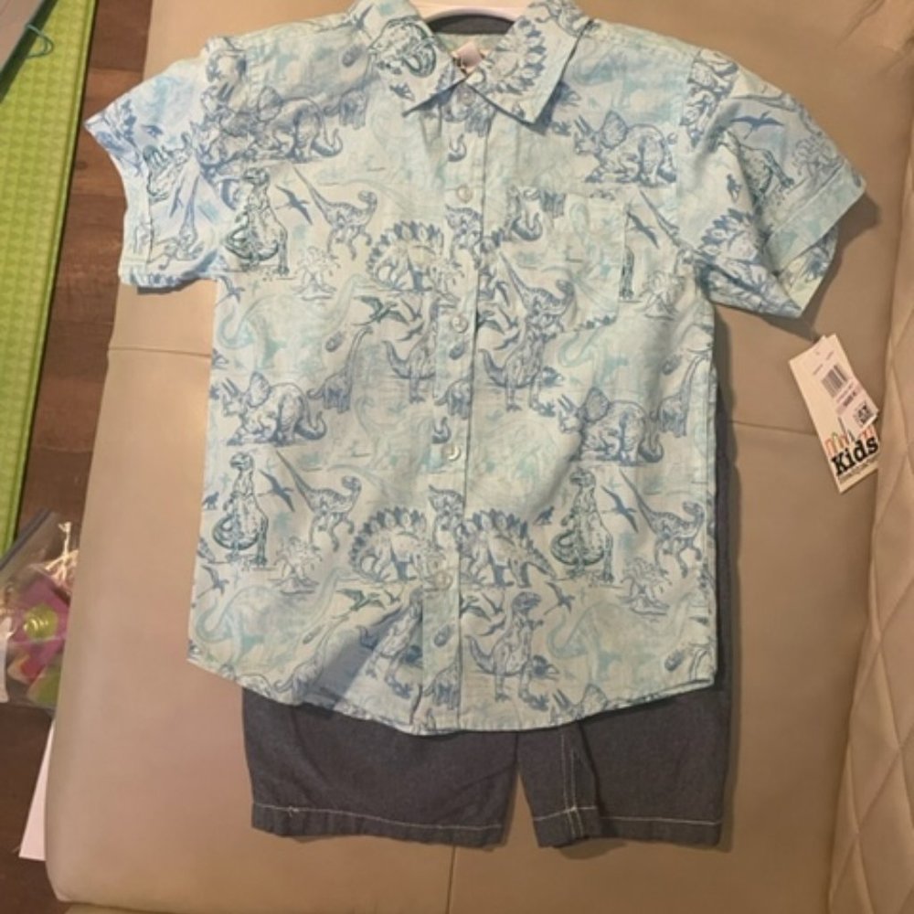 Dino shorts and tee